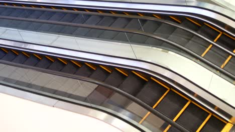 moving escalator up, mecanic, electic, stair and escalators in a public area