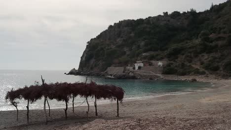 Playa-De-Livadhi-En-La-Riviera-Albanesa-O-En-La-Costa-De-Albania