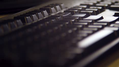 close up of a computer keyboard