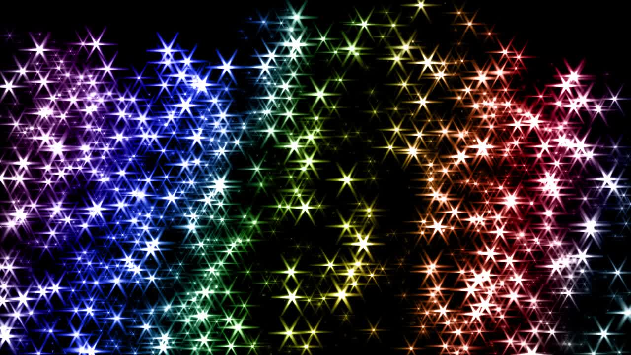 Transizione 4K con scia di particelle magiche, polvere di fata e scintillii