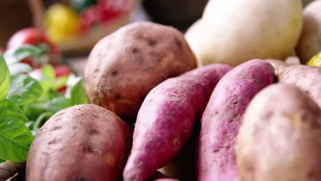 close-up of fresh vegetables