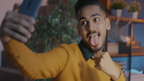 man taking a selfie