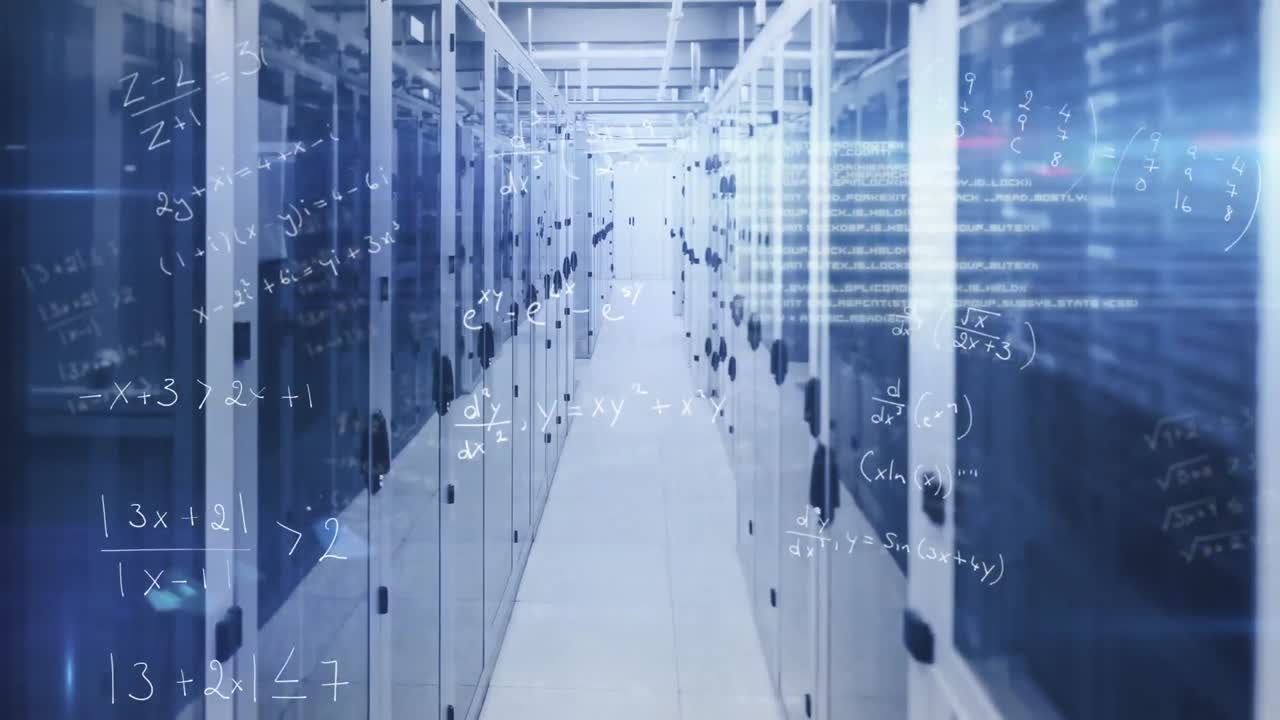 Animation of data processing over computer servers