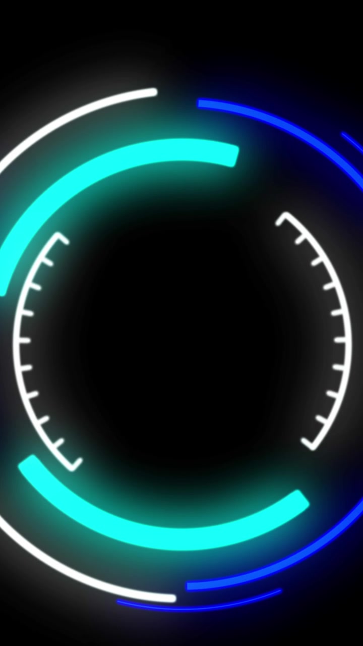 Animation of scope scanning on black background