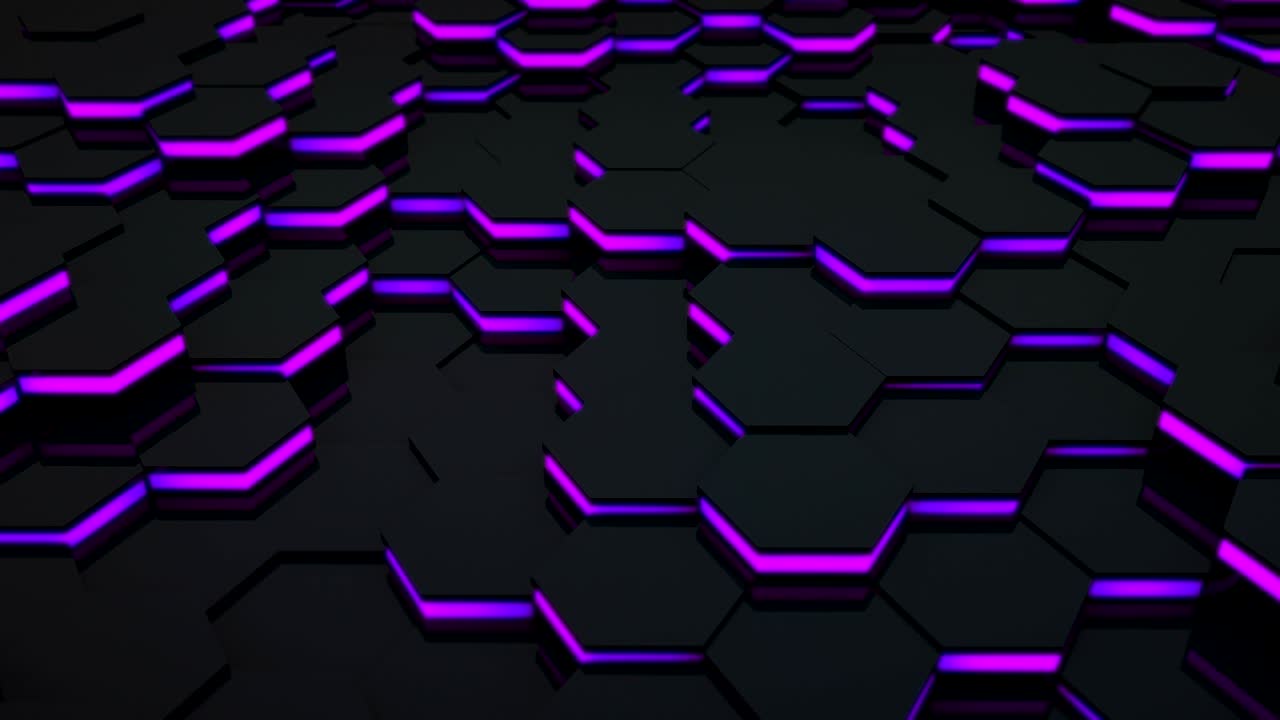 3D Loop Hexagonal Motion Graphic Background