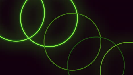 Green-led-circles-pattern