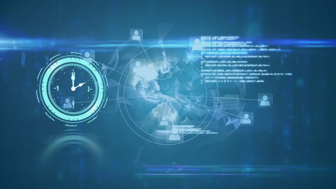 movimiento de reloj y procesamiento de datos