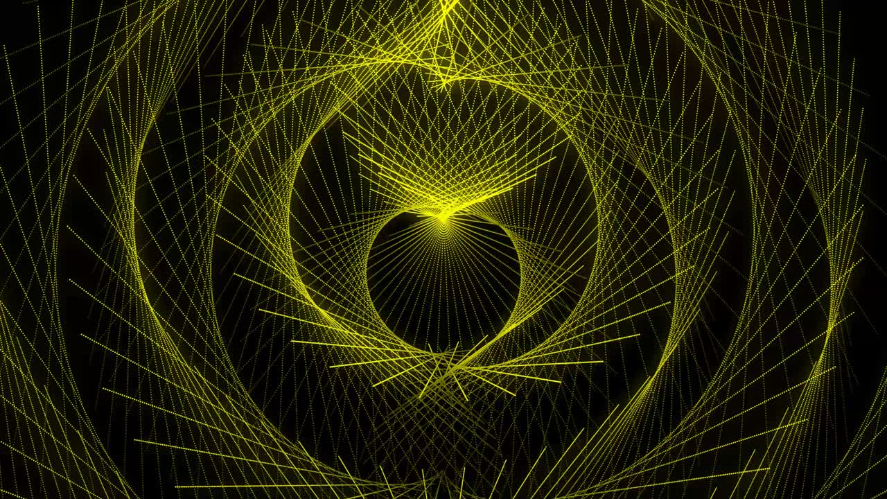 patrón de forma de punto de color amarillo animación gráficos de movimiento