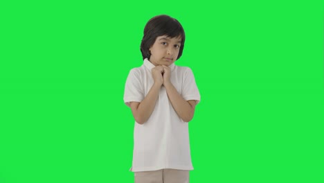 Scared-Indian-boy-afraid-of-someone-Green-screen