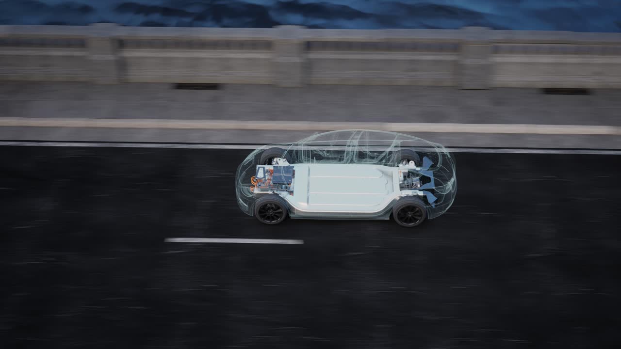 Electric Vehicle Chassis Design Visualization