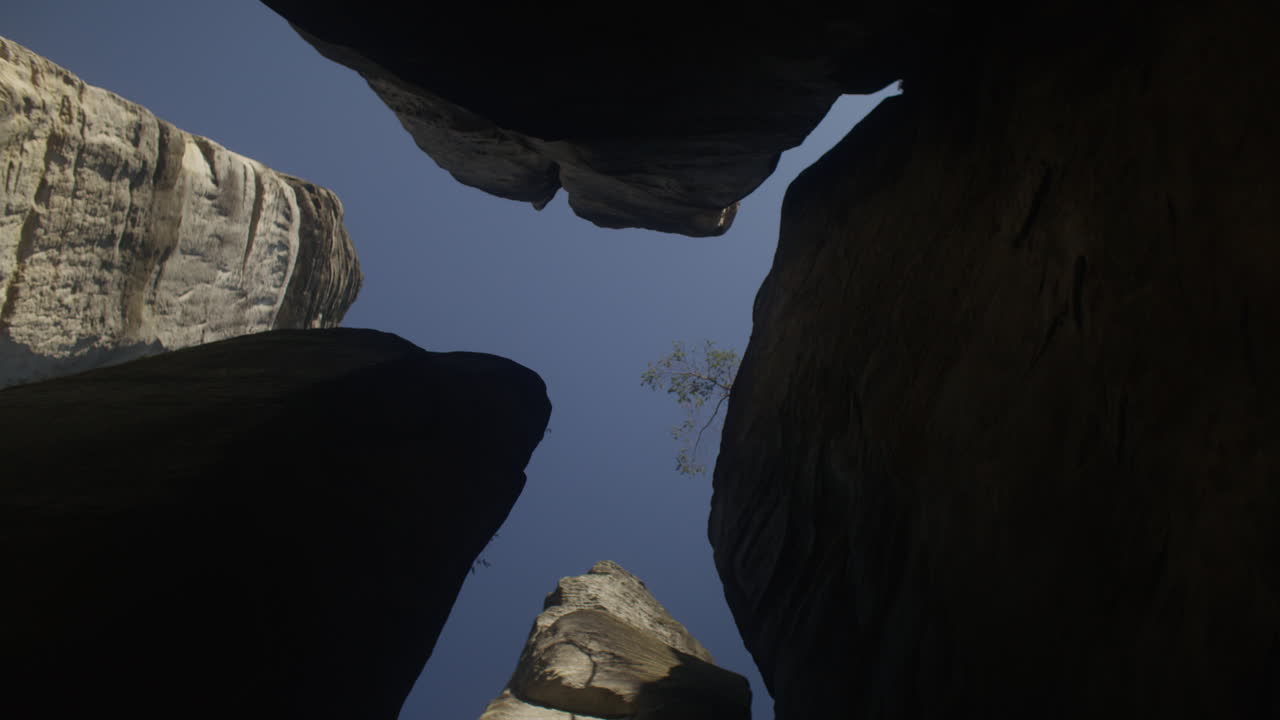 A natural stone formations called a "Stone Town" in Czech Republic