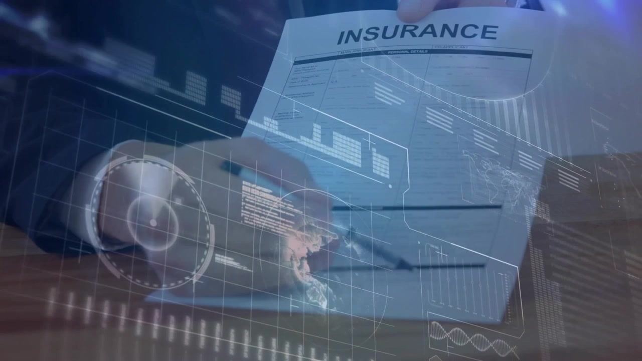 Upon overlay appearance, businessman hands rotating contract, signing line, finalizing policy