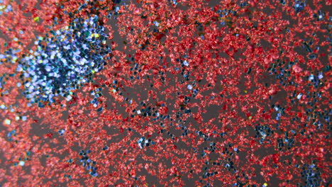 red and blue glitter texture