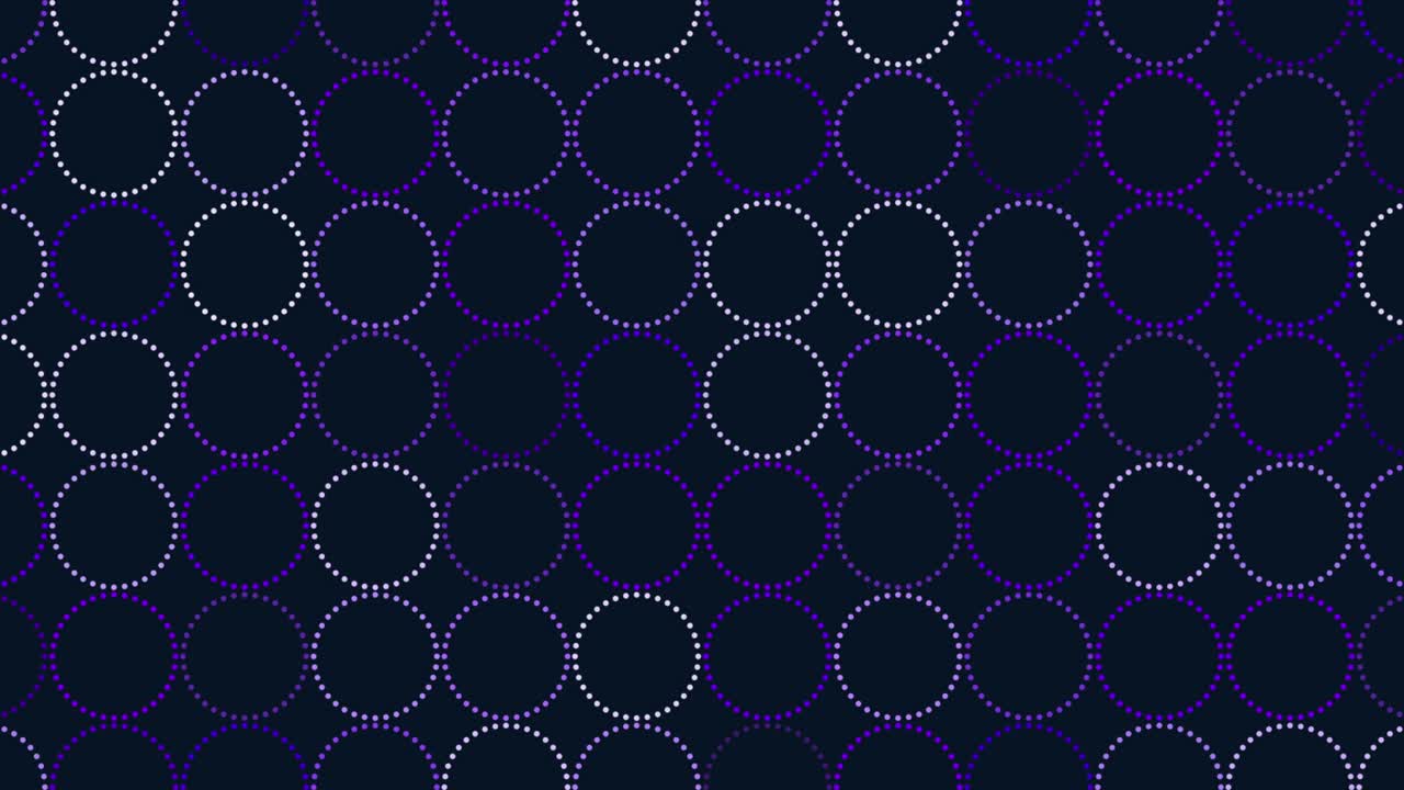 Big green neon rings pattern with dots