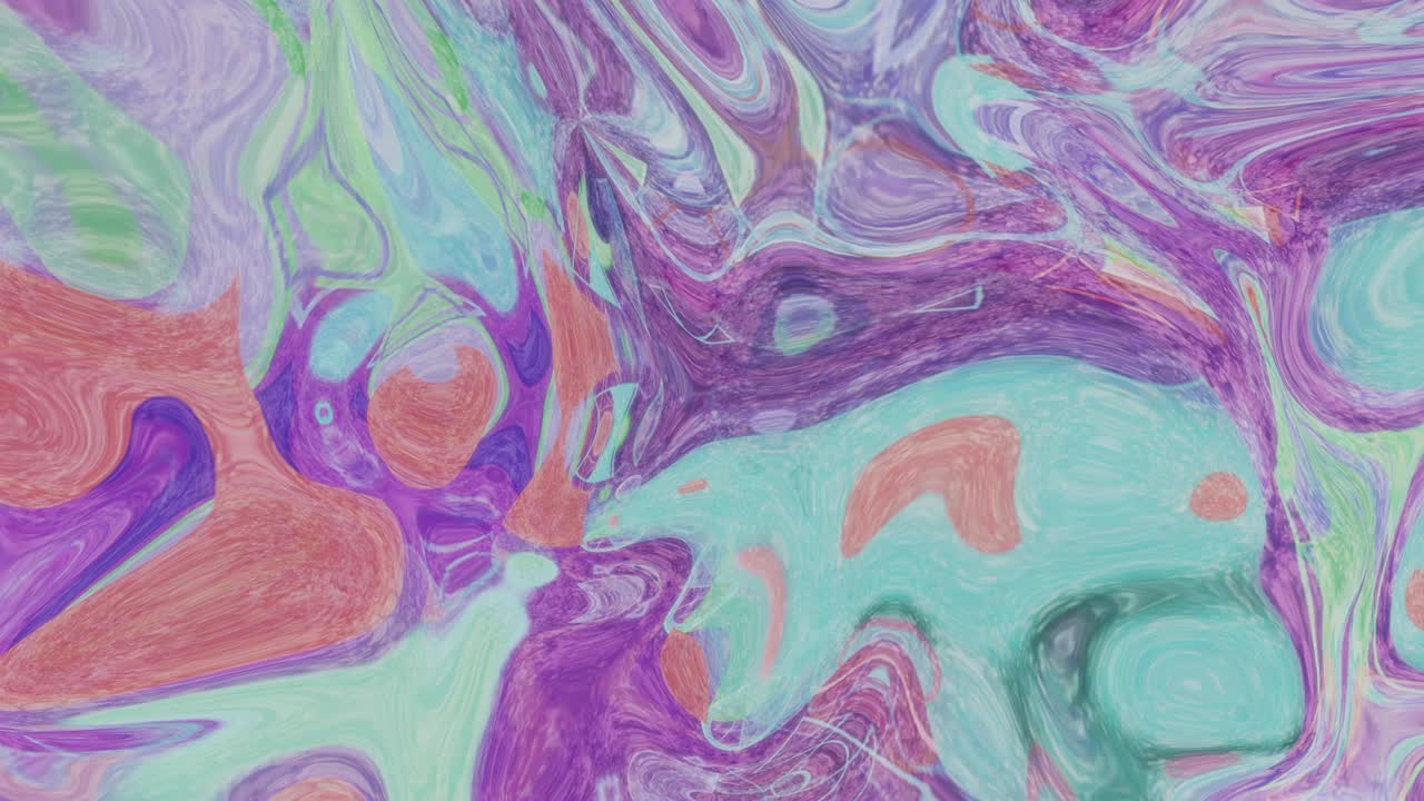 movimiento abstracto, colorido y suave infinito o bucle sin costuras.