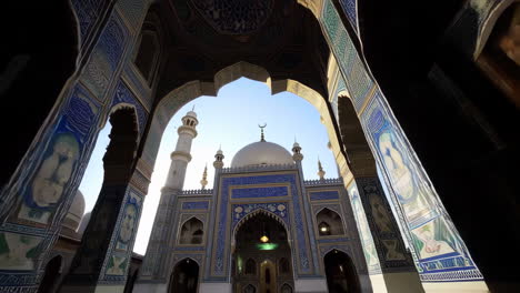 ornate islamic architecture interiors with geometric patterns and tiled designs