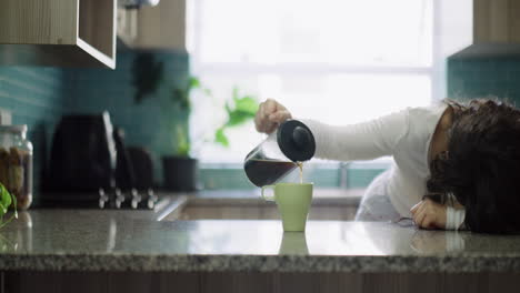 el café de la mañana para dormir.