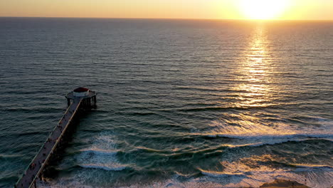 aerial shot of manhattan beach, california, usa