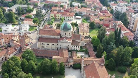 ciudad de thiene catedral vista aérea de la catedral