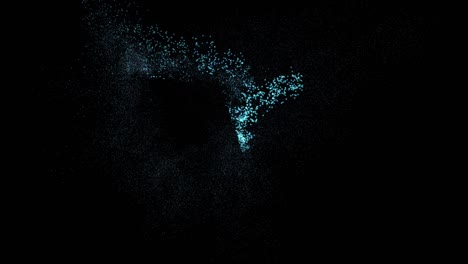 futuristic animation with glowing and flickering particles in motion, 4096x2304 loop 4k