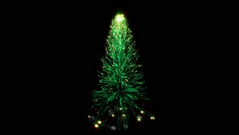 glowing christmas tree