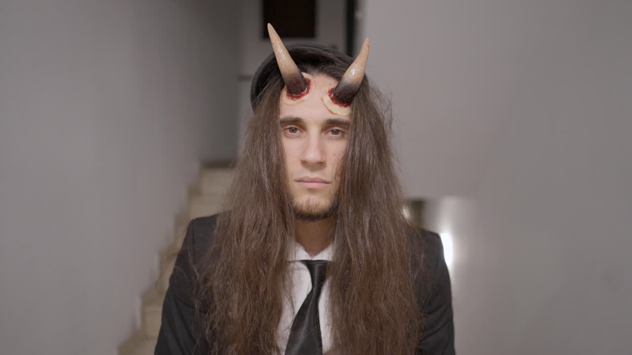 Man in Devil Costume