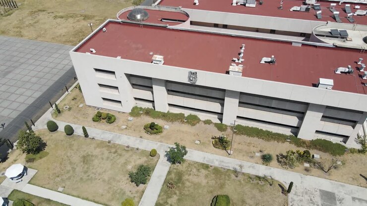 Veduta aerea dell'edificio di Ingegneria dei Sistemi Ambientali presso l'Istituto del Messico