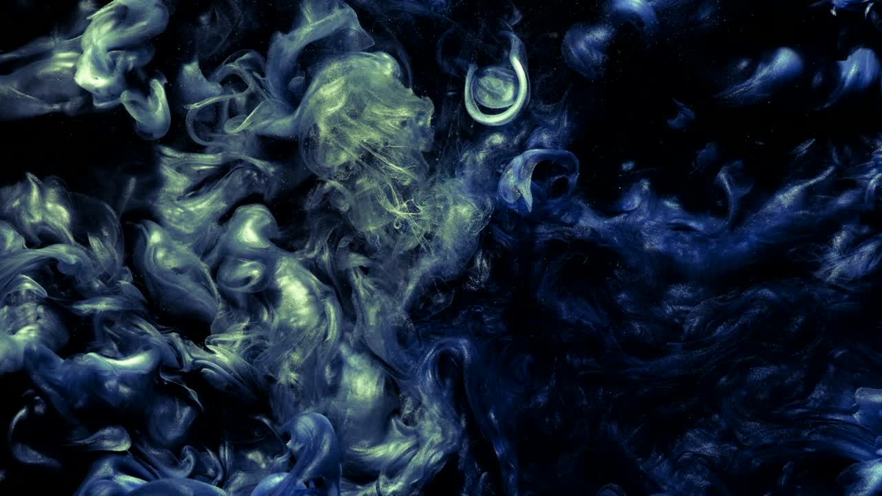 il vortice di inchiostro minaccia l'animazione della nube di movimento scura