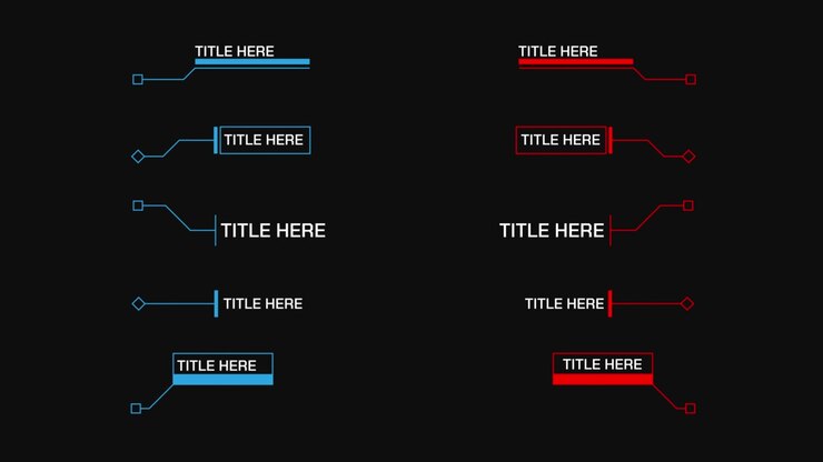 Titoli testuali callout tecnologici