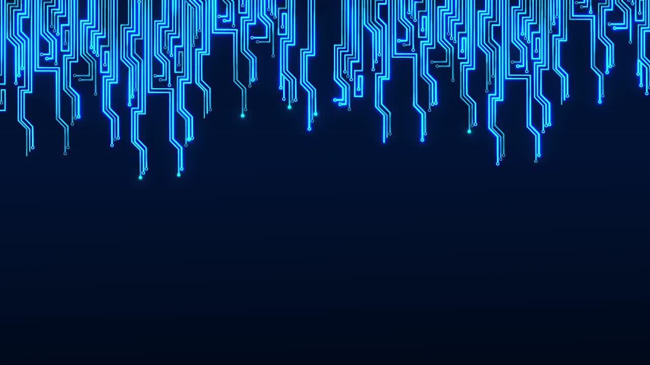 Glowing Circuit Board Background