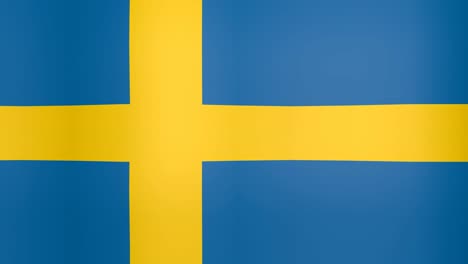 waving flag of sweden looping background