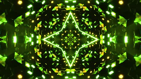 el fondo de movimiento de neón verde vj bucle. animación en bucle infinito.