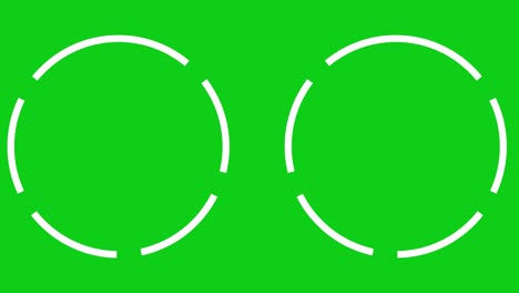 rotación del círculo división pop animación gráficos de movimiento