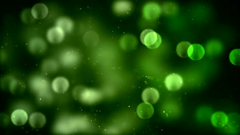 luces de inundación verdes brillantes con bucle de partículas