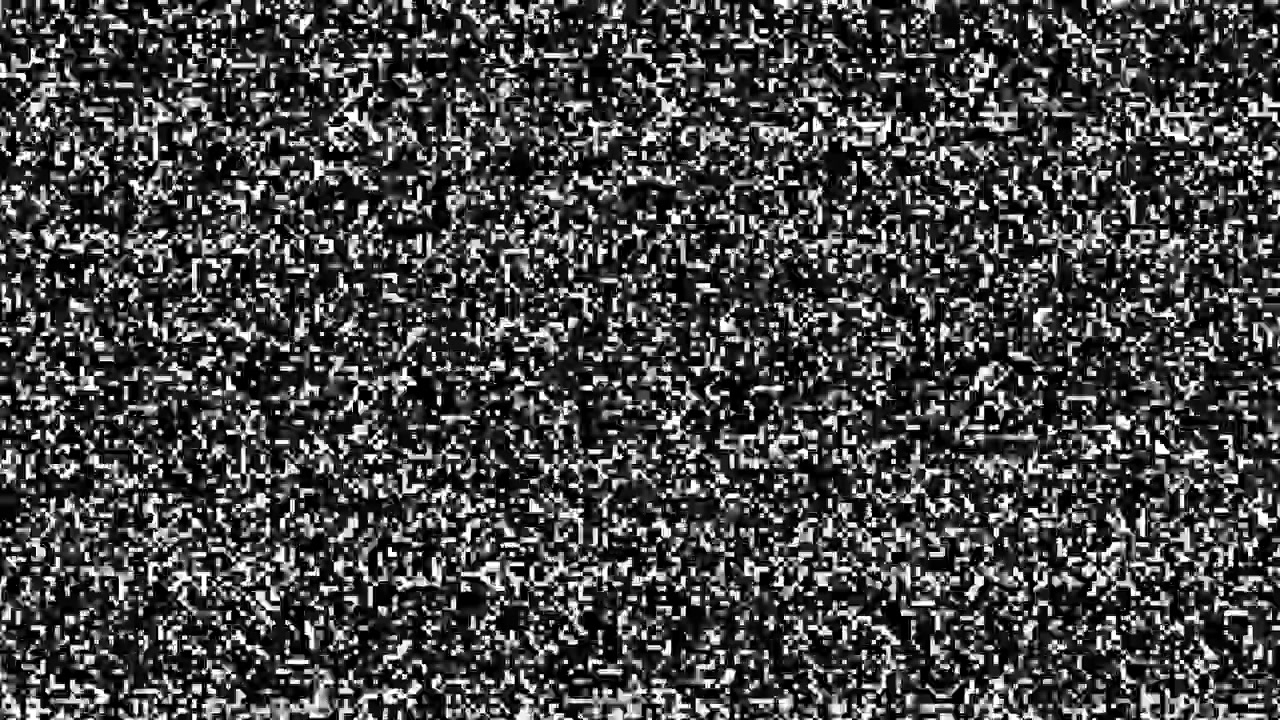 Abstract Light Flash Transition to Television Static Noise