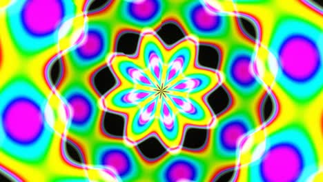 abstracción del arco iris ciclo de kaleidoscopio vj