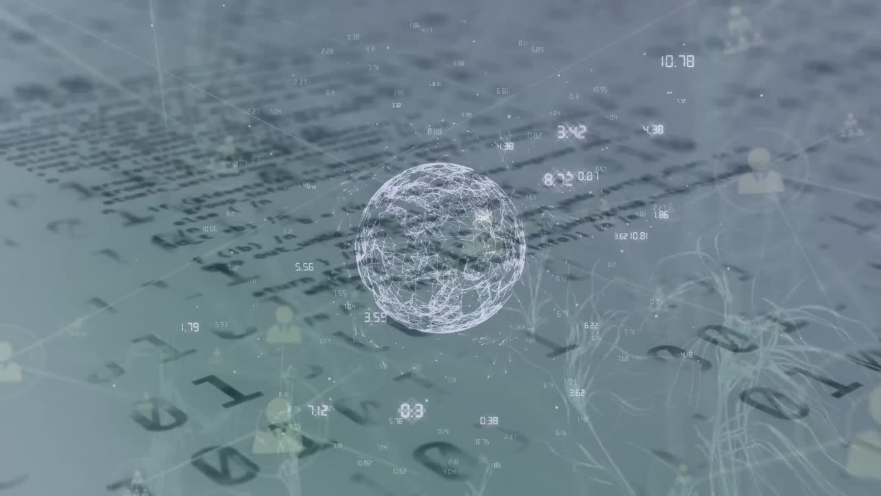 데이터 프로세싱을 통한 연결 네트워크의 애니메이션