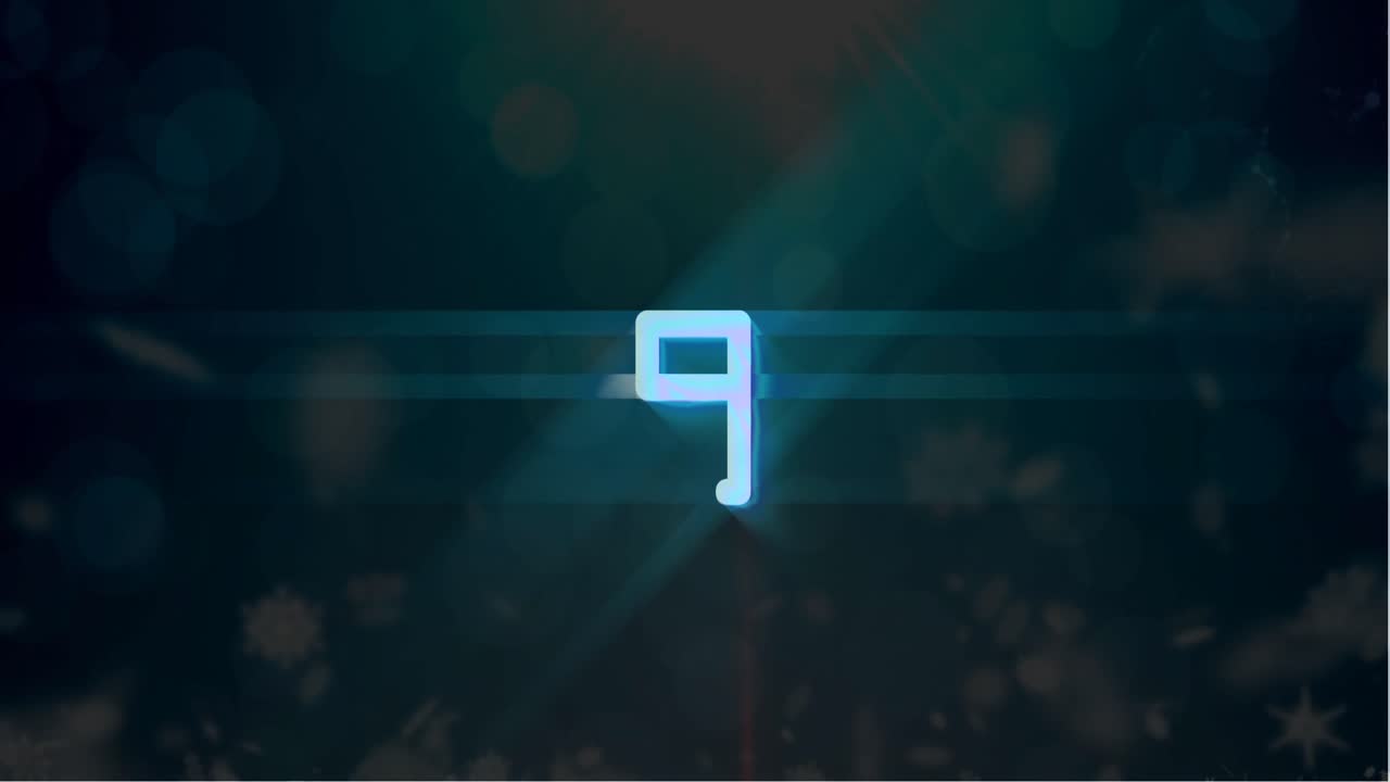 Animated countdown video 4k