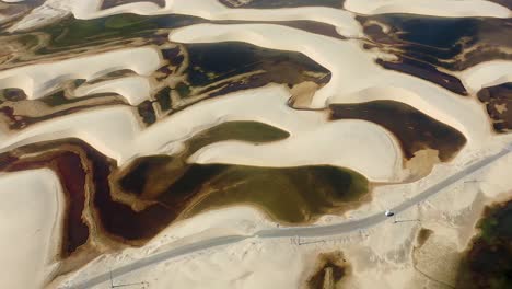 Naturwüstenlandschaft-Von-Lencois-Maranhenses-Maranhao-Brasilien