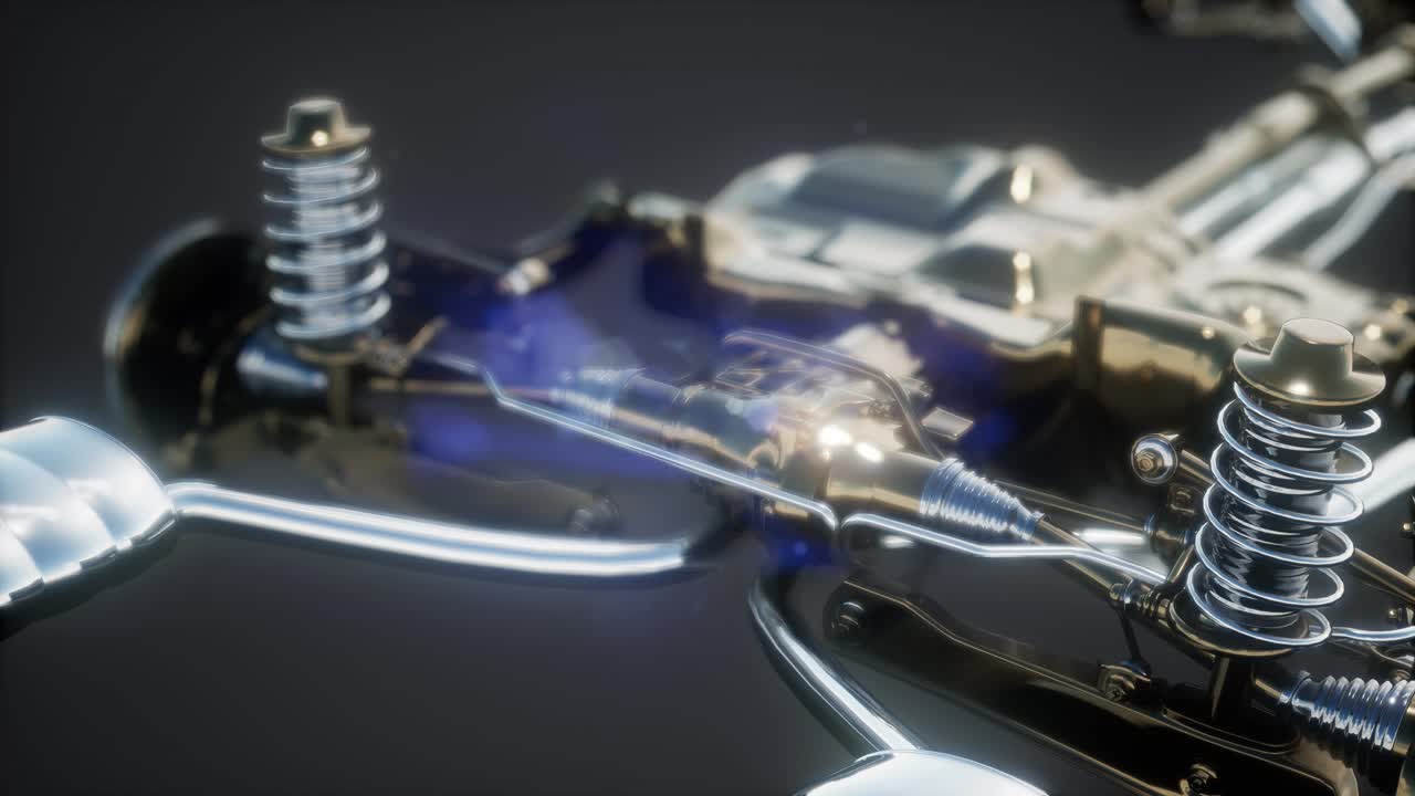 Detailed Car Engine and Other Parts