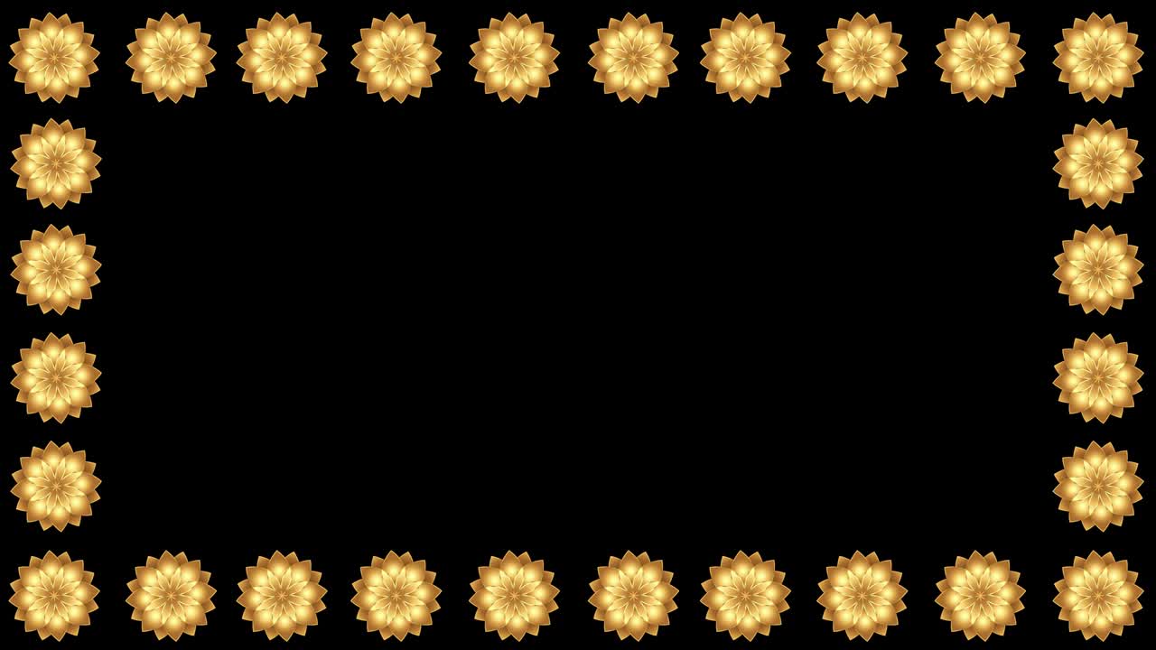 ramadán fondo islámico - 4k ramadán islámico - formas geométricas - (loopable) - flor de loto - forma giratoria