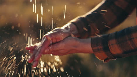 Cleaning,-hands-and-farmer-outdoor-with-water