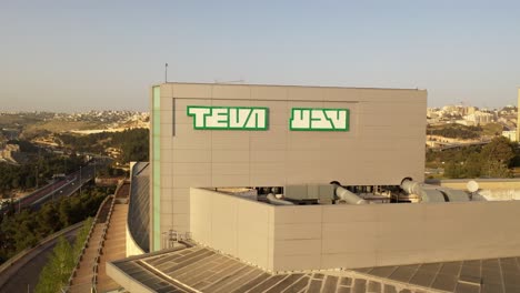 teva building aerial view