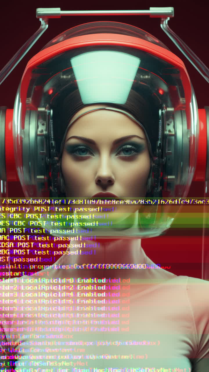 muñecas estatuas femeninas de porcelana con altavoces de audio y auriculares hechos con ai