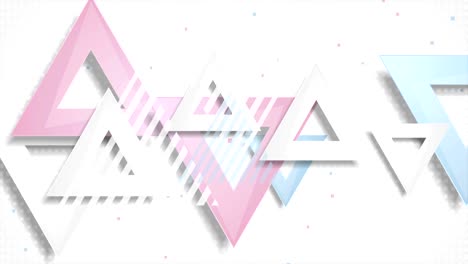concepto abstracto triángulos tecnología geometría video animación
