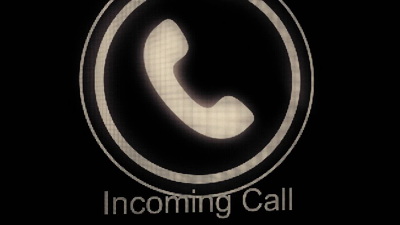 들어오는 전화 통화 표시