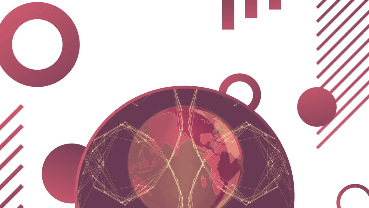 패턴과 디자인의 디지털로 생성된 비디오