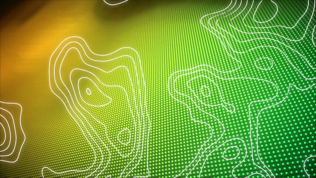 animación de líneas blancas sobre fondo verde