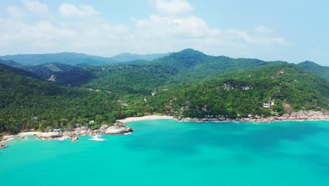 jungle mountains on the thailand island