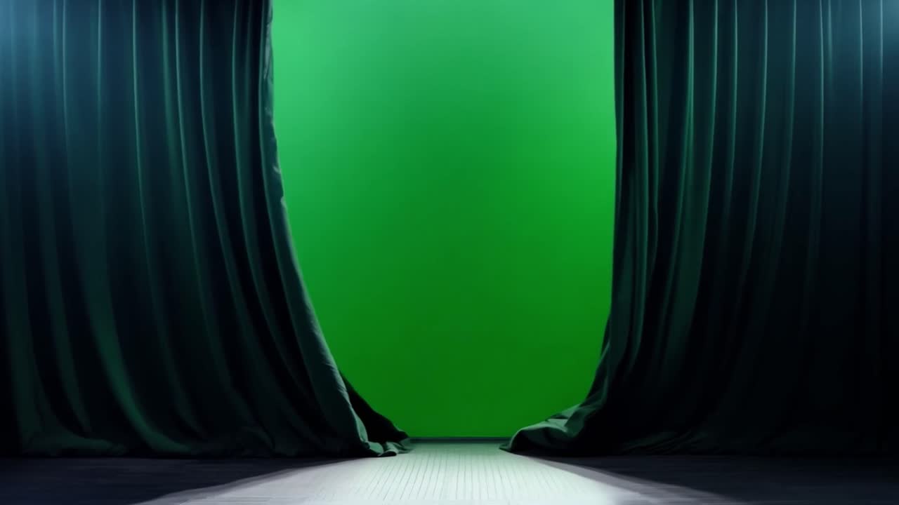 Green Screen Stage Curtains